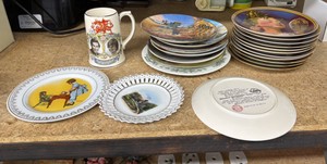 Large lot of collector plates, Knowles, Norman Rockwell, little Farm, hands and more