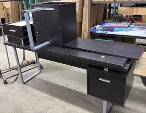Monarch Specialties Computer 70L Desk Left or Right Facing - Capuccino this item is used and disassembled
