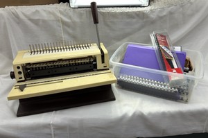 Binding Machine with supplies, you get everything