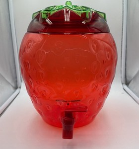 Brand New strawberry drink dispenser - stands 12 inches tall