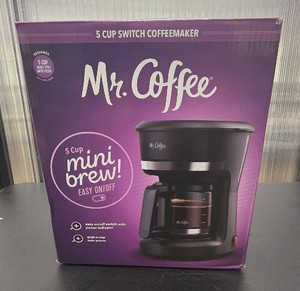 brand new Mr. coffee 5 cup switch coffee maker
