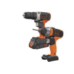 $136 BLACKDECKER  20-Volt MAX  Cordless 38 Drill and 14 Impact Driver Combo Kit
