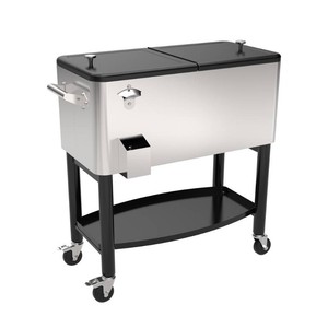 $199 Backyard Creations  80 Qt. Stainless Steel Patio Cooler
