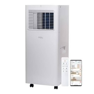 $239 TCL 5,000 BTU 150 Sq ft Smart Portable Air Conditioner, Fan & Dehumidifier with Install Kit (White) - W5P93-5