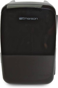 Emerson EFC-5000 Portable Mini Fridge Cooler for 6 Cans, Compact 4L Capacity, Lightweight Design, ACDC Power Compatibility, and Removable Shelf   Perfect for Home, Office, Dorms, and Travel, Black