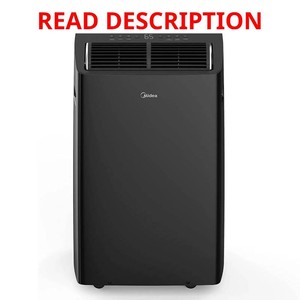 $699 Midea Duo 12000-BTU DOE (115-Volt) Black Vented Wi-Fi enabled Portable Air Conditioner with Heater with Remote Cools 550-sq ft