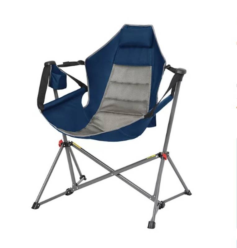 NEW Members Mark Swing Lounger Camp Chair, 300 lbs. capacity - Cobalt Blue