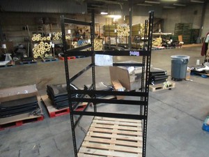 Adjustable Black Metal Frame Built to Fit Onto Pallets - Perfect for Projects