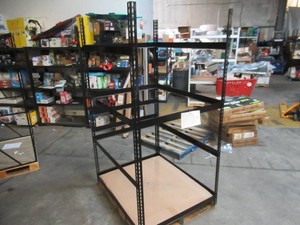 Adjustable Black Metal Frame Built to Fit Onto Pallets - Perfect for Projects