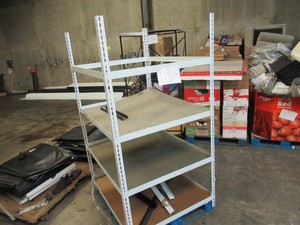 Adjustable White Metal Frame Built to Fit Onto Pallets - Perfect for Projects
