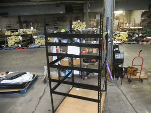 Adjustable Black Metal Frame Built to Fit Onto Pallets - Perfect for Projects