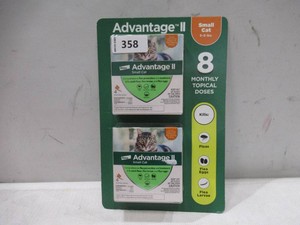 NEW Advantage II Vet-Recommended Flea Treatment & Prevention for Small Cats, 8 Monthly Doses