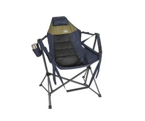 RIO Swinging Hammock Chair with Footrest - Navy