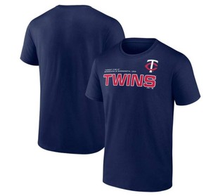 MLB Mens Minnesota Twins Short Sleeve Tee - Navy - LARGE