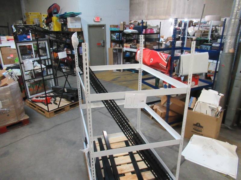 Adjustable BlackWhite Metal Frame Built to Fit Onto Pallets - Perfect for Projects