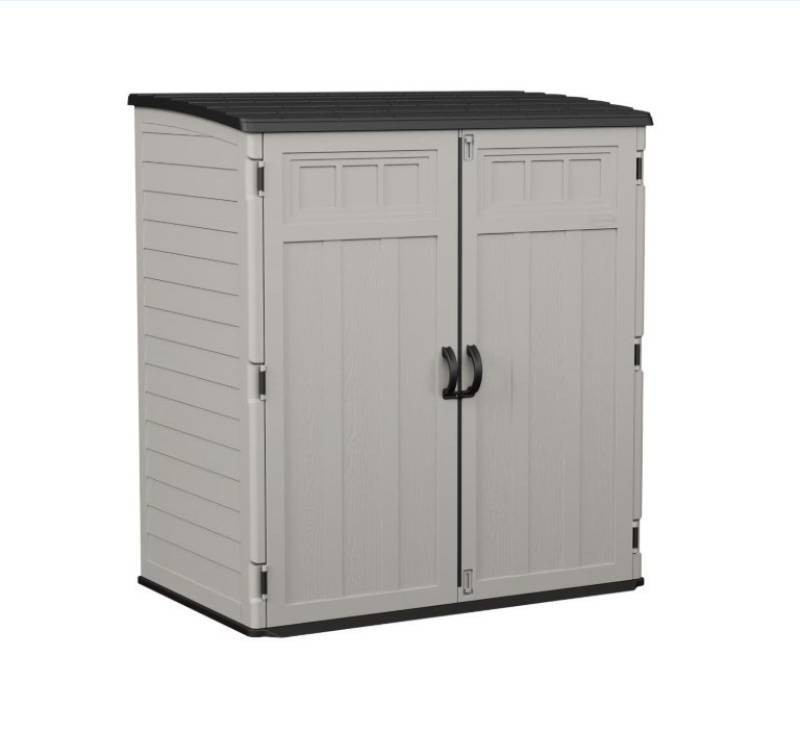NEW Suncast BMS6226TP 6x4 Extra Large Vertical Outdoor Storage Shed with Shelf