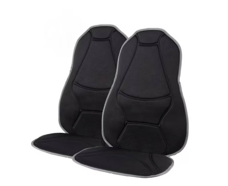 NEW Homedics Mobile Comfort Heated Travel Cushion With Vibration Massage, 2-Pack, Black
