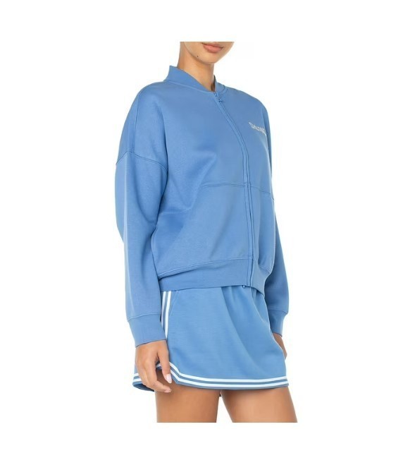 NEW 2 Pack of Spalding Womens Fleece Bomber Jackets - Blue and Red - Size X-Small (XS)