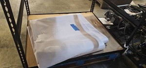 NEW Vinyl Tarp Remnant - 10 x 60  White  White Vinyl tarp - 15 oz. Midweight Duty