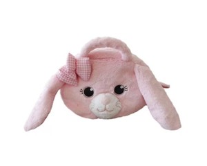 NEW Members Mark 4-in-1 Plush Pet Bag with Keychain - BUNNY