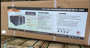 8X10 STEEL SHED RETAIL $999.00