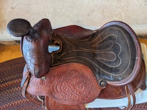 EXCELLENT VINTAGE SMALL ADULTYOUTH 1213 WESTERN SADDLE