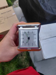 folding desk clock