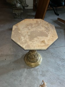 marble top end table