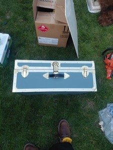 vintage trunk with key