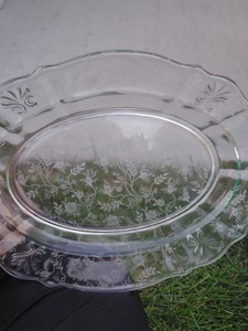 etched glass platter