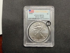 2020 1 Oz. Silver American Eagle PCGS MS70  First Strike - Perfect Grade