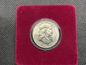 1953-D Brilliant Uncirculated Silver Franklin Half Dollar