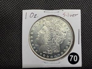 BU One Ounce .999 Silver Morgan  Round