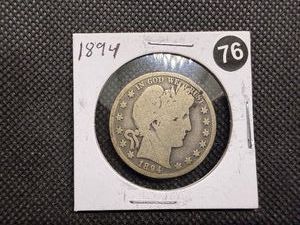 1894 Silver Barber Half Dollar