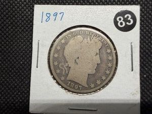 1897 Silver Barber Half Dollar