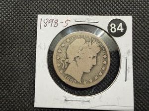 1898-S Silver Barber Half Dollar
