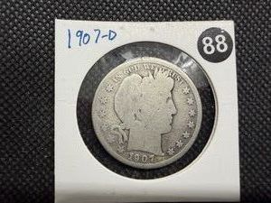 1907-D Silver Barber Half Dollar