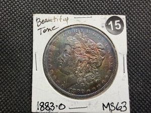 1883-O Morgan Silver Dollar Marked MS63 When Purchased - Beautiful Toning