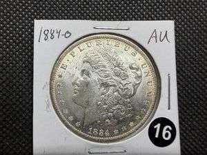 1884-O Morgan Silver Dollar Marked AU When Purchased