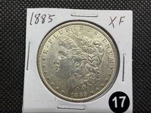 1885 Morgan Silver Dollar Marked XF When Purchased