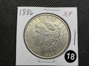 1886 Morgan Silver Dollar Marked XF When Purchased