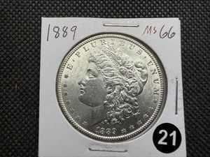 1889 Morgan Silver Dollar Marked MS66 When Purchased - Nice Mint Luster