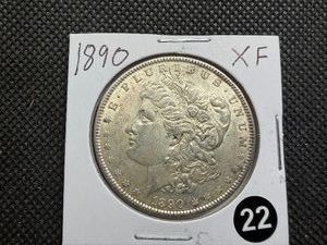 1890 Morgan Silver Dollar Marked XF When Purchased