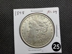 1898 Morgan Silver Dollar Marked MS64 When Purchased