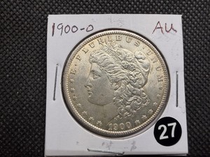 1900-O Morgan Silver Dollar Marked AU When Purchased