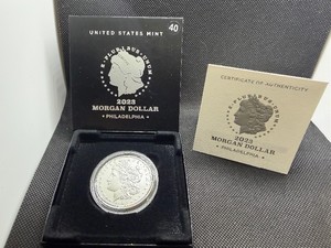 2023-P  Uncirculated Morgan Silver Dollar in Original Mint Box with COA