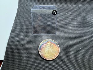 1990 1 Oz. Silver American Eagle - Amazing Toning