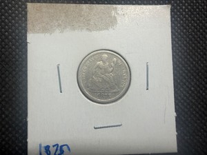 1875 S Seated Liberty Dime