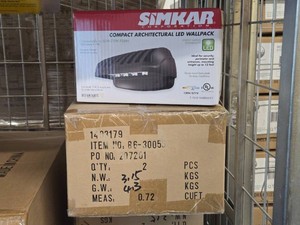 Lot of (3) Simkar Compact Architectural LED Wallpack