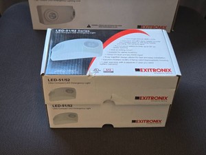 Lot of (2) Exitronics LED-5152 Series Ultra Compact LED Emergency Lighting Unit